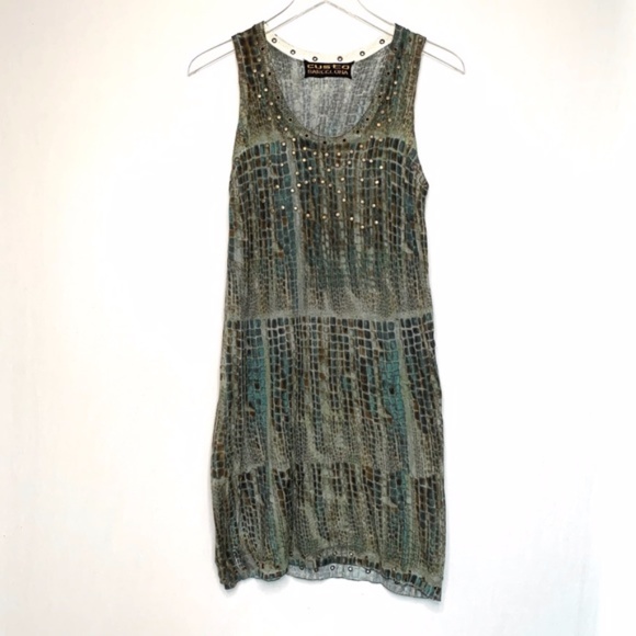 Custo Barcelona Dresses & Skirts - CUSTO BARCELONA Snake Print Knit Dress Siz…